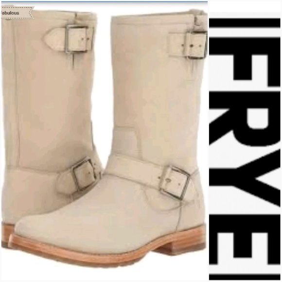 Frye Shoes - NWOT FRYE IVORY TALL NATALIE LEATHER BOOTS Frye Shoes - NWOT FRYE IVORY TALL NATALIE LEATHER BOOTS